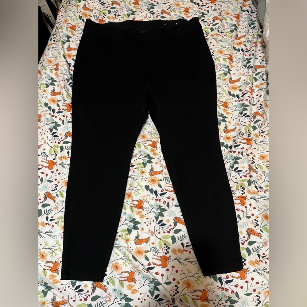 Lane Bryant ankle length black dress pants